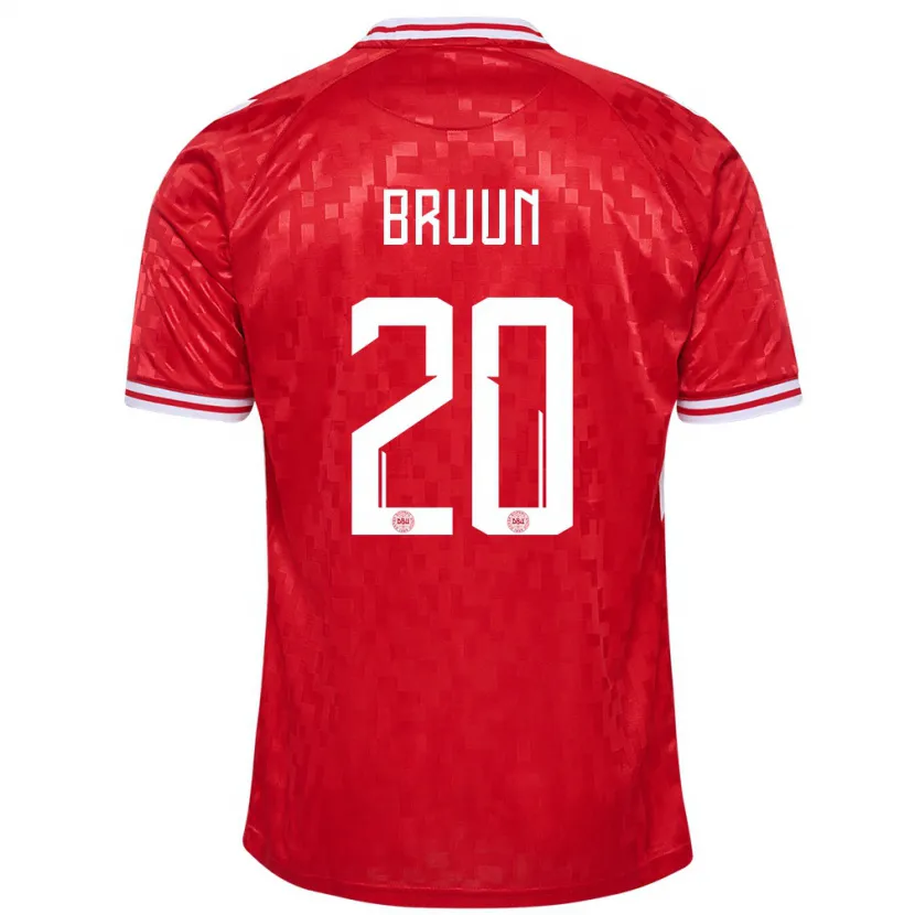 Danxen Børn Danmark Signe Bruun #20 Rød Hjemmebane Spillertrøjer 24-26 Trøje T-Shirt