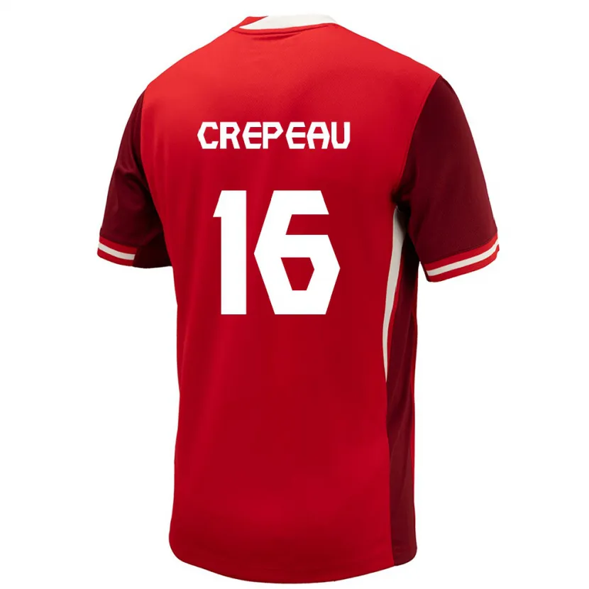 Danxen Børn Canada Maxime Crépeau #16 Rød Hjemmebane Spillertrøjer 24-26 Trøje T-Shirt