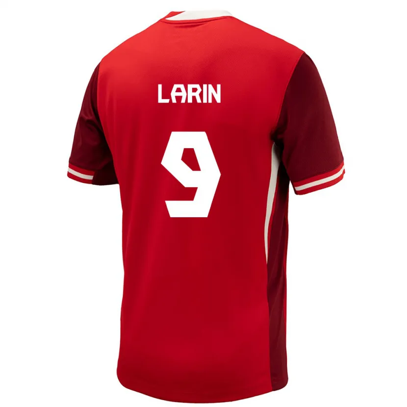 Danxen Børn Canada Cyle Larin #9 Rød Hjemmebane Spillertrøjer 24-26 Trøje T-Shirt