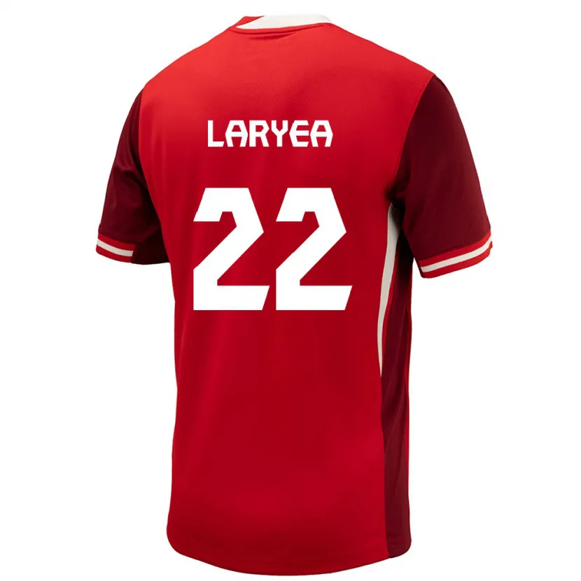 Danxen Børn Canada Richie Laryea #22 Rød Hjemmebane Spillertrøjer 24-26 Trøje T-Shirt