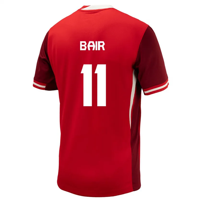 Danxen Børn Canada Theo Bair #11 Rød Hjemmebane Spillertrøjer 24-26 Trøje T-Shirt