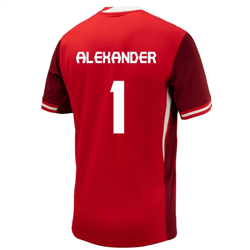 Danxen Børn Canada Ben Alexander #1 Rød Hjemmebane Spillertrøjer 24-26 Trøje T-Shirt