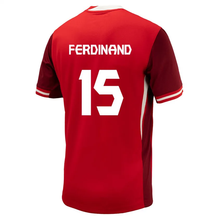 Danxen Børn Canada Keesean Ferdinand #15 Rød Hjemmebane Spillertrøjer 24-26 Trøje T-Shirt