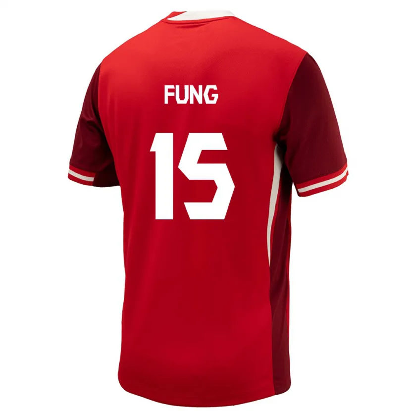 Danxen Børn Canada Victor Fung #15 Rød Hjemmebane Spillertrøjer 24-26 Trøje T-Shirt