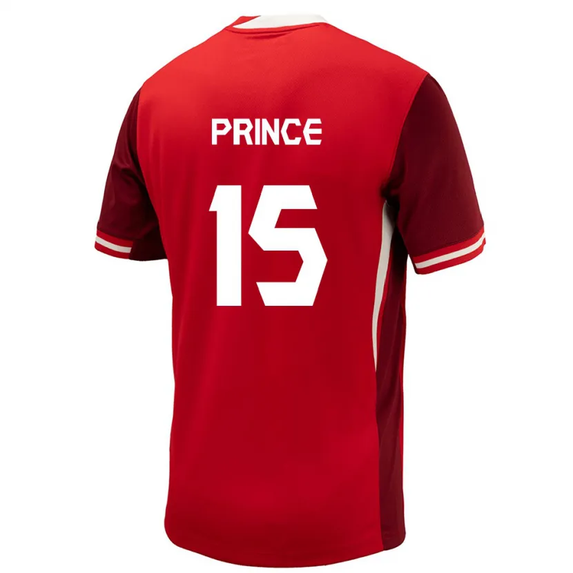 Danxen Børn Canada Nichelle Prince #15 Rød Hjemmebane Spillertrøjer 24-26 Trøje T-Shirt