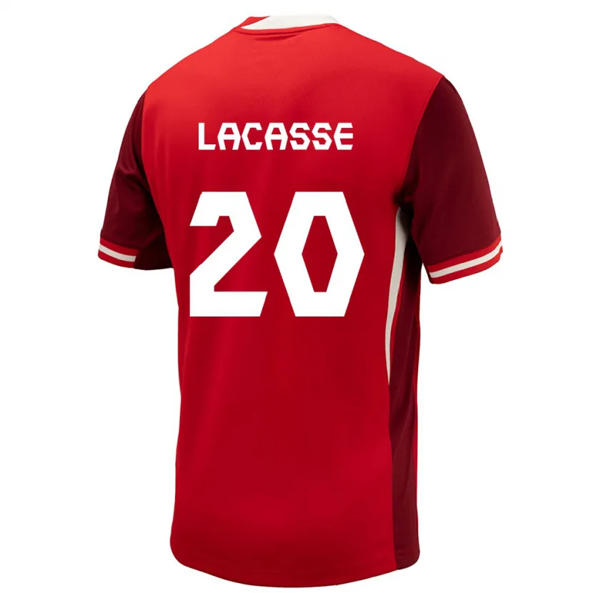 Danxen Børn Canada Cloé Lacasse #20 Rød Hjemmebane Spillertrøjer 24-26 Trøje T-Shirt