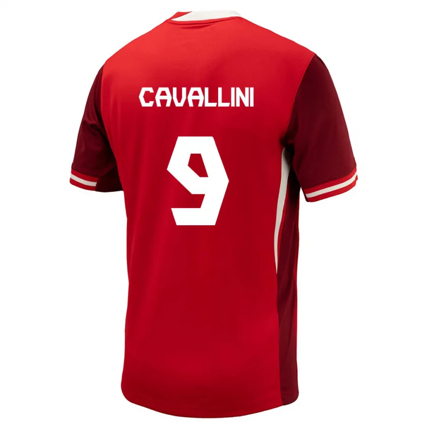 Danxen Børn Canada Lucas Cavallini #9 Rød Hjemmebane Spillertrøjer 24-26 Trøje T-Shirt