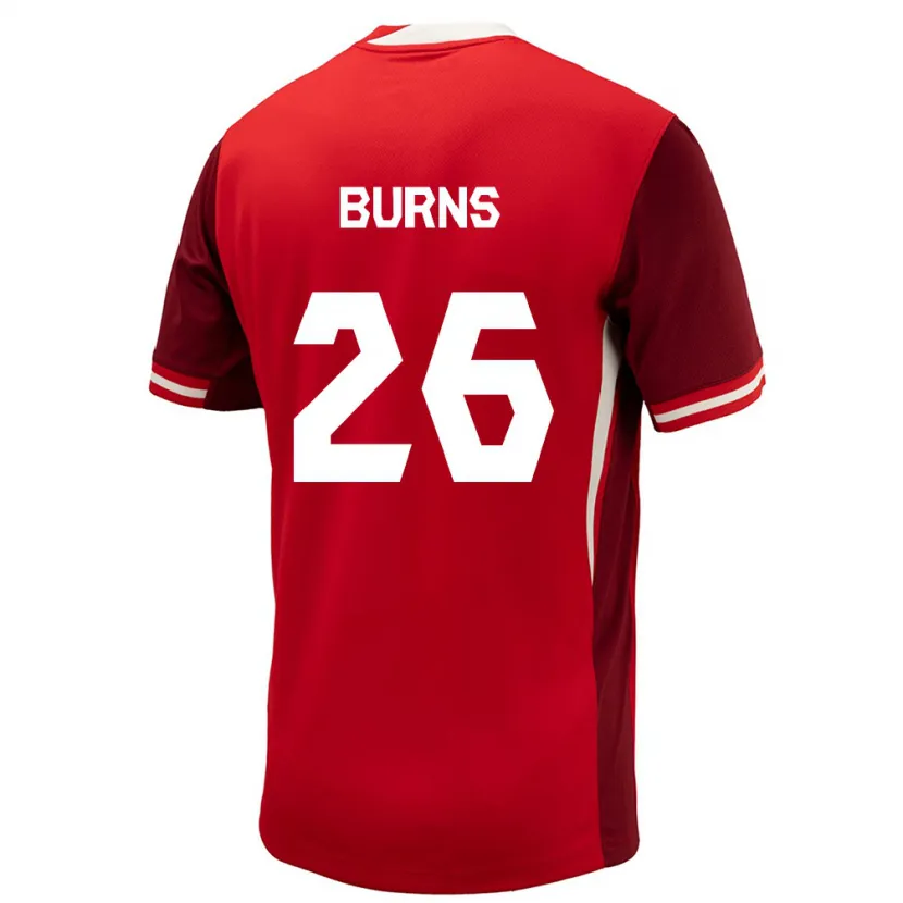 Danxen Børn Canada Zoe Burns #26 Rød Hjemmebane Spillertrøjer 24-26 Trøje T-Shirt