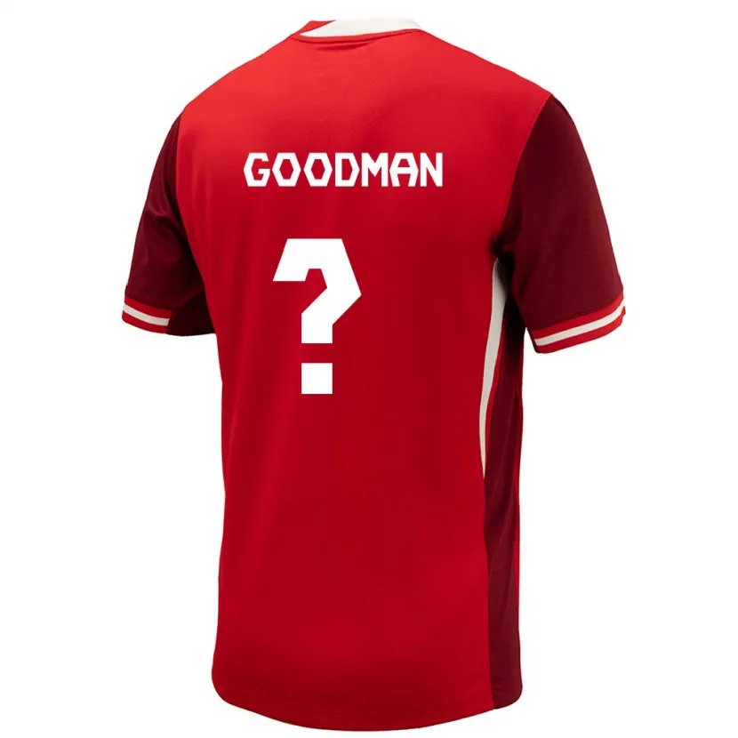 Danxen Børn Canada Owen Goodman #0 Rød Hjemmebane Spillertrøjer 24-26 Trøje T-Shirt