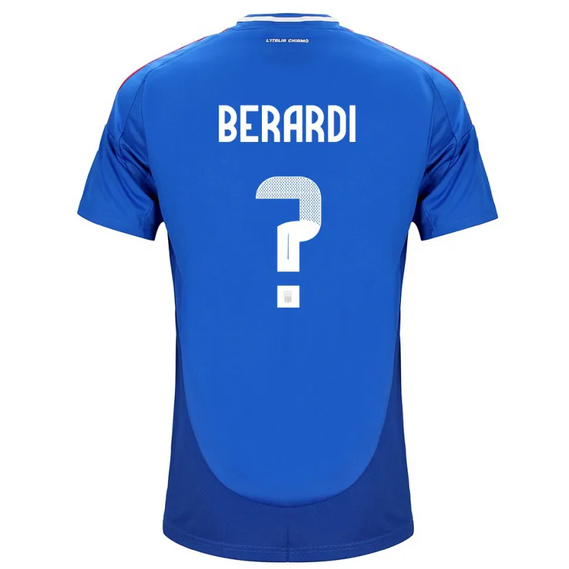 Danxen Børn Italien Domenico Berardi #0 Blå Hjemmebane Spillertrøjer 24-26 Trøje T-Shirt