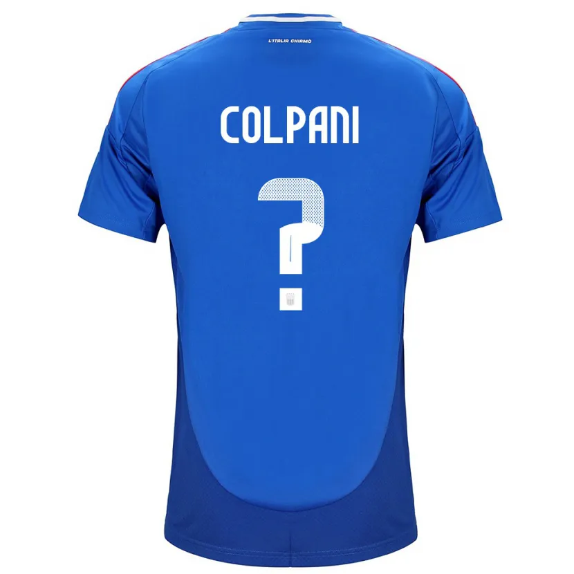 Danxen Børn Italien Andrea Colpani #0 Blå Hjemmebane Spillertrøjer 24-26 Trøje T-Shirt