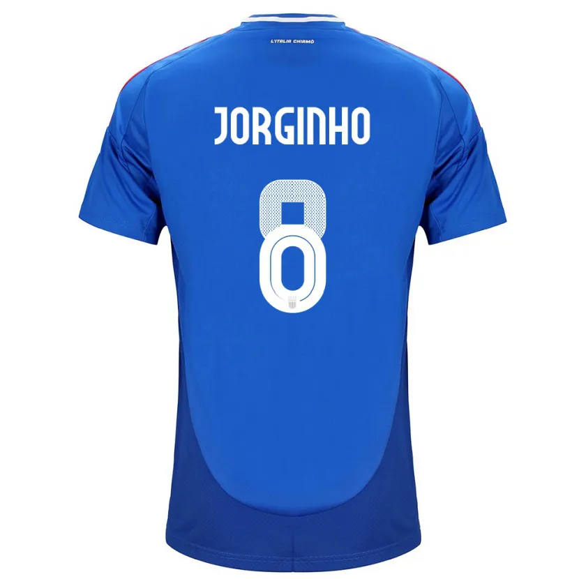 Danxen Børn Italien Jorginho #8 Blå Hjemmebane Spillertrøjer 24-26 Trøje T-Shirt