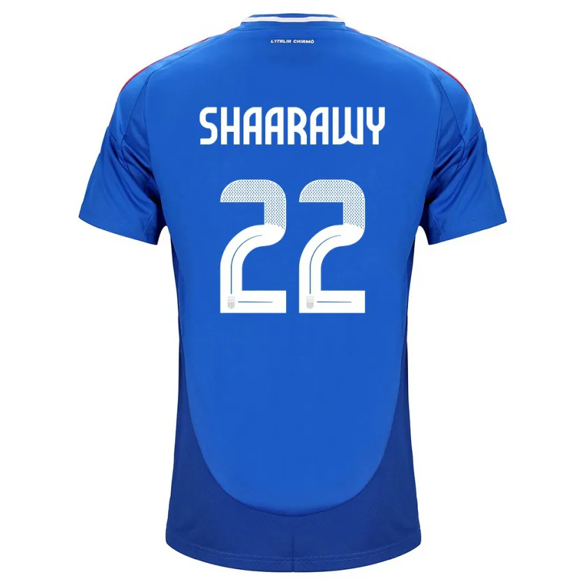 Danxen Børn Italien Stephan El Shaarawy #22 Blå Hjemmebane Spillertrøjer 24-26 Trøje T-Shirt