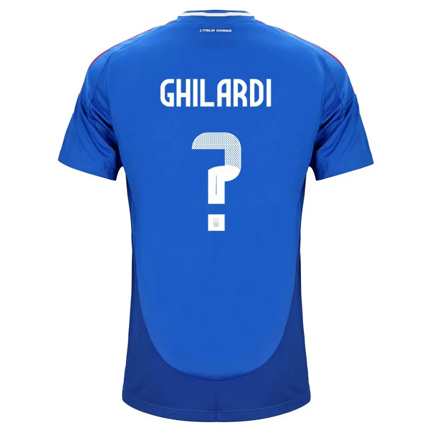 Danxen Børn Italien Daniele Ghilardi #0 Blå Hjemmebane Spillertrøjer 24-26 Trøje T-Shirt