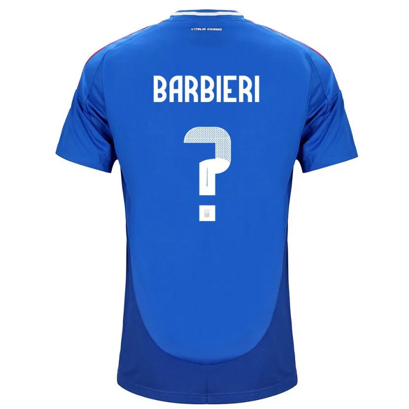 Danxen Børn Italien Tommaso Barbieri #0 Blå Hjemmebane Spillertrøjer 24-26 Trøje T-Shirt