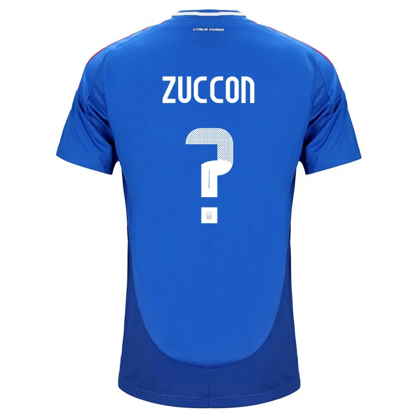 Danxen Børn Italien Federico Zuccon #0 Blå Hjemmebane Spillertrøjer 24-26 Trøje T-Shirt