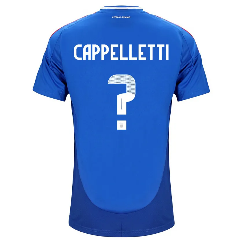 Danxen Børn Italien Mattia Cappelletti #0 Blå Hjemmebane Spillertrøjer 24-26 Trøje T-Shirt