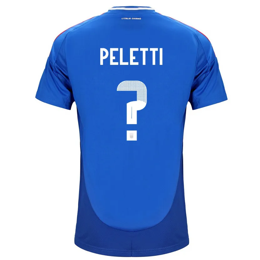 Danxen Børn Italien Lamberto Peletti #0 Blå Hjemmebane Spillertrøjer 24-26 Trøje T-Shirt