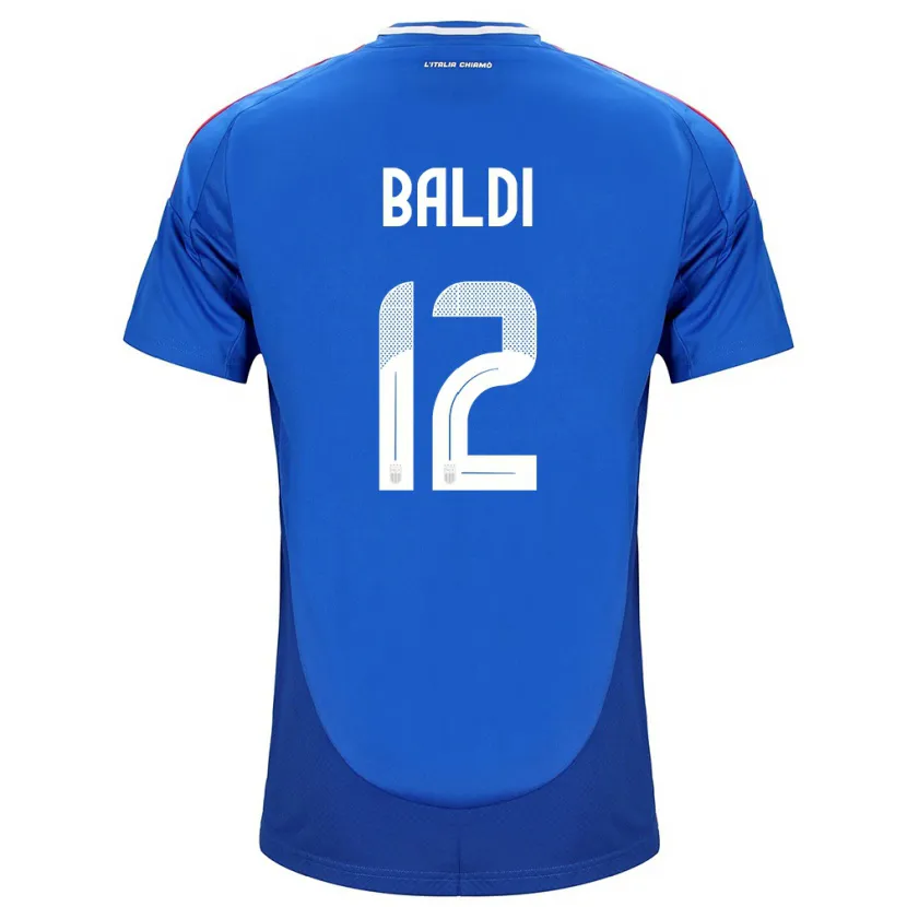 Danxen Børn Italien Rachele Baldi #12 Blå Hjemmebane Spillertrøjer 24-26 Trøje T-Shirt