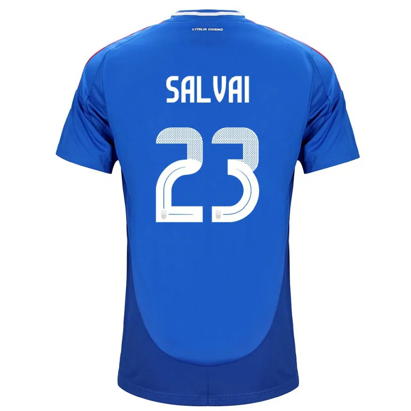 Danxen Børn Italien Cecilia Salvai #23 Blå Hjemmebane Spillertrøjer 24-26 Trøje T-Shirt