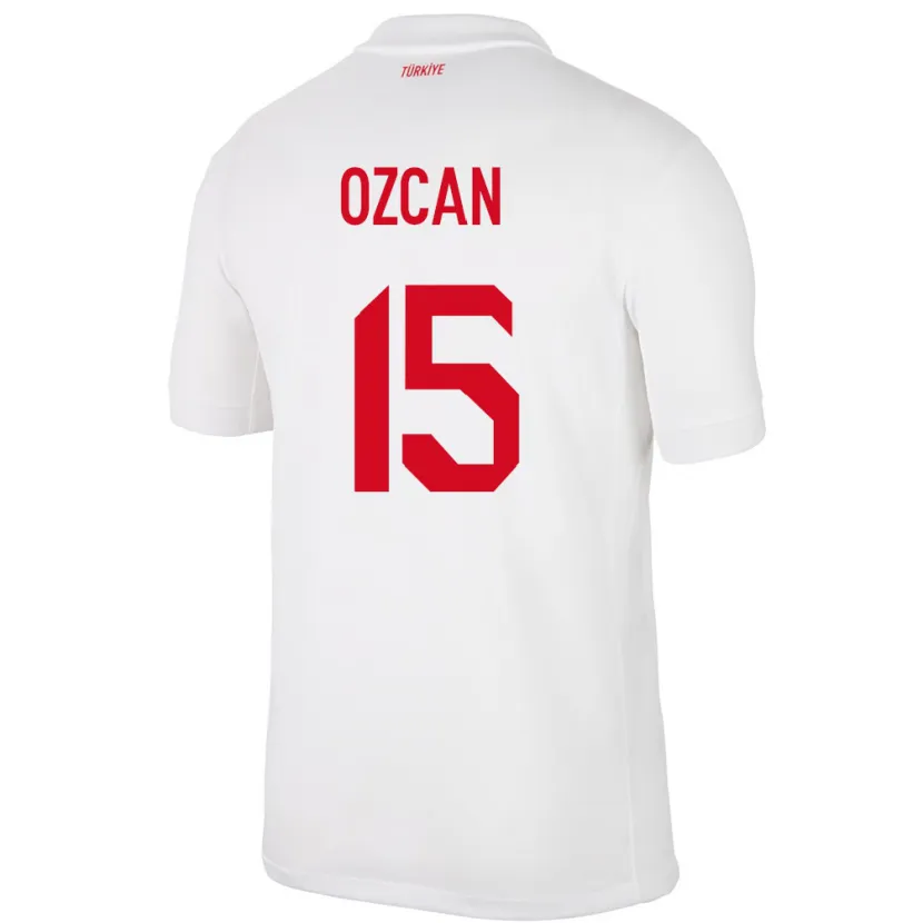 Danxen Børn Tyrkiet Salih Özcan #15 Hvid Hjemmebane Spillertrøjer 24-26 Trøje T-Shirt