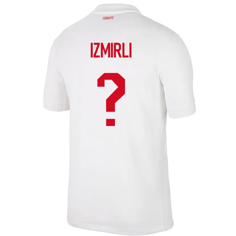 Danxen Børn Tyrkiet Ege İzmirli #0 Hvid Hjemmebane Spillertrøjer 24-26 Trøje T-Shirt