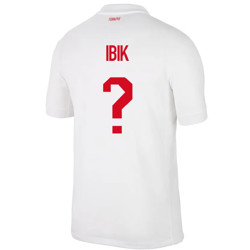 Danxen Børn Tyrkiet Ada İbik #0 Hvid Hjemmebane Spillertrøjer 24-26 Trøje T-Shirt