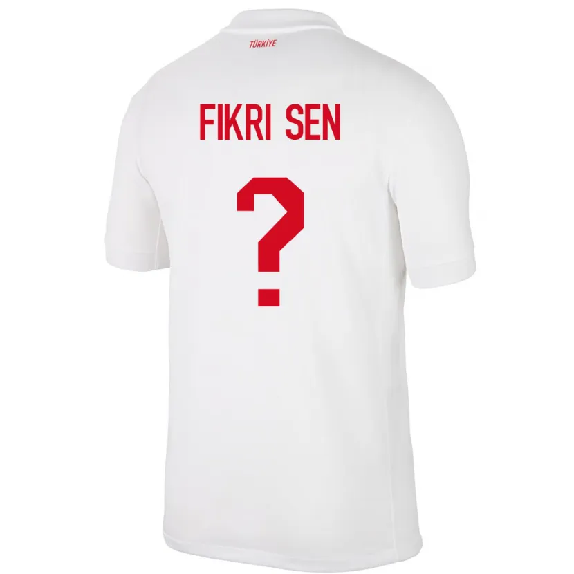 Danxen Børn Tyrkiet Yağız Fikri Şen #0 Hvid Hjemmebane Spillertrøjer 24-26 Trøje T-Shirt