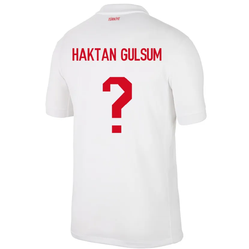 Danxen Børn Tyrkiet Ayaz Haktan Gülsüm #0 Hvid Hjemmebane Spillertrøjer 24-26 Trøje T-Shirt