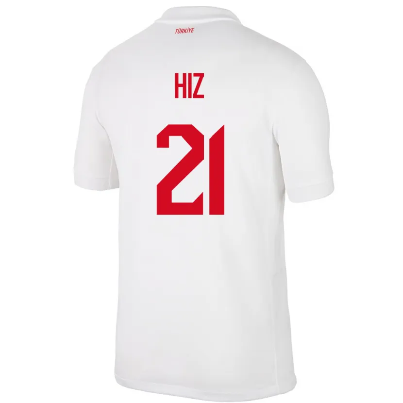 Danxen Børn Tyrkiet Gülbin Hız #21 Hvid Hjemmebane Spillertrøjer 24-26 Trøje T-Shirt