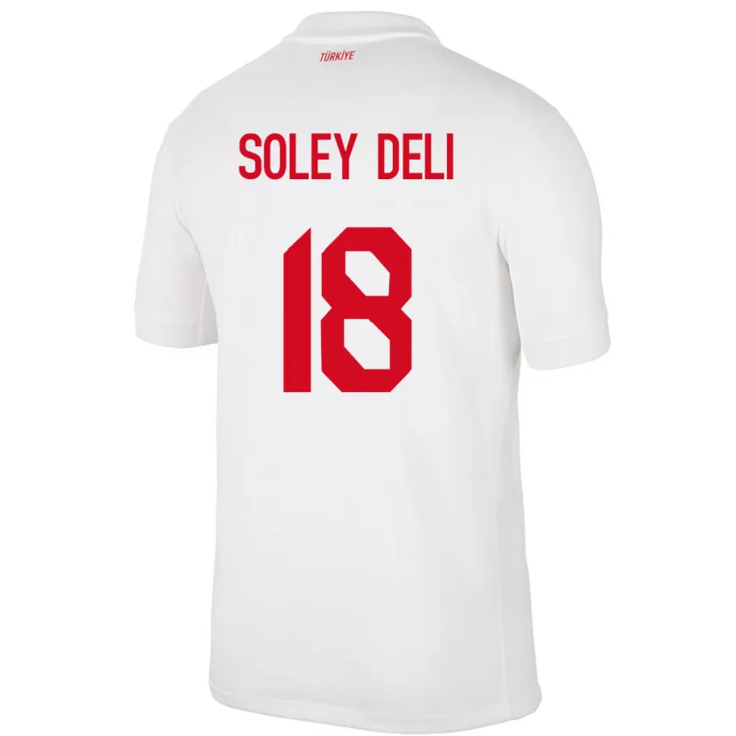 Danxen Børn Tyrkiet Dilara Soley Deli #18 Hvid Hjemmebane Spillertrøjer 24-26 Trøje T-Shirt