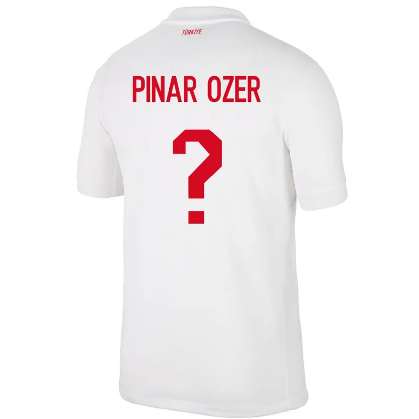 Danxen Børn Tyrkiet Senem Pınar Özer #0 Hvid Hjemmebane Spillertrøjer 24-26 Trøje T-Shirt