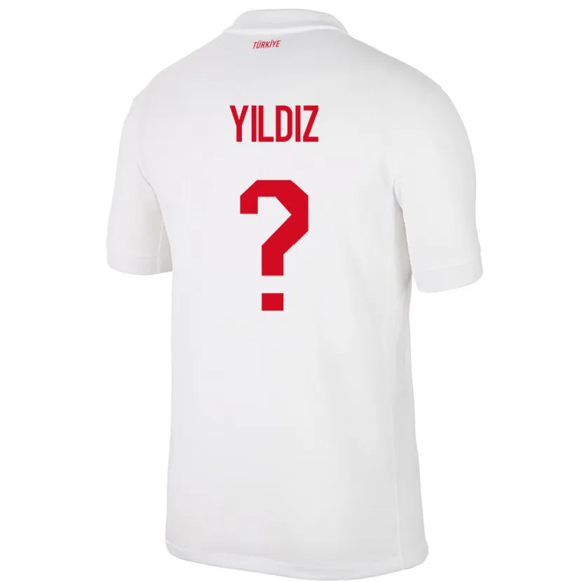 Danxen Børn Tyrkiet Mine Yıldız #0 Hvid Hjemmebane Spillertrøjer 24-26 Trøje T-Shirt