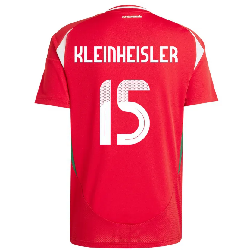 Danxen Børn Ungarn László Kleinheisler #15 Rød Hjemmebane Spillertrøjer 24-26 Trøje T-Shirt