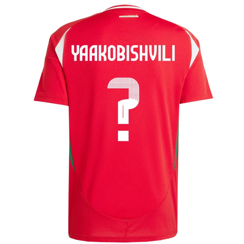 Danxen Børn Ungarn Antal Yaakobishvili #0 Rød Hjemmebane Spillertrøjer 24-26 Trøje T-Shirt