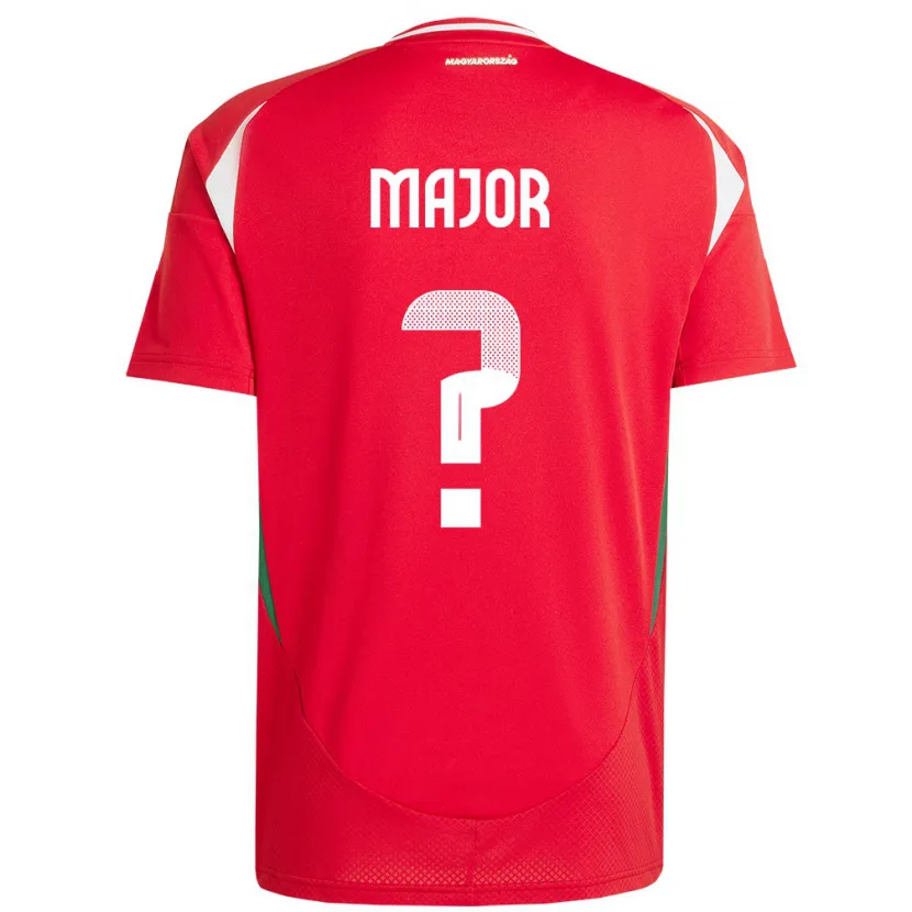 Danxen Børn Ungarn Marcell Major #0 Rød Hjemmebane Spillertrøjer 24-26 Trøje T-Shirt