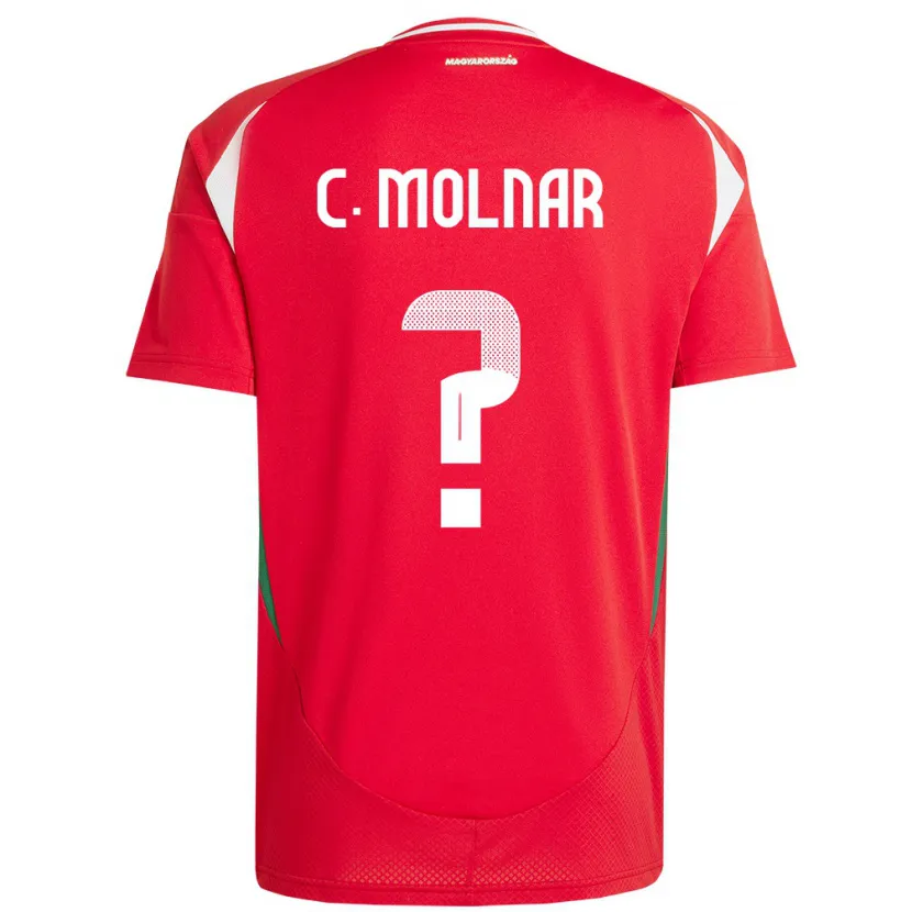 Danxen Børn Ungarn Csaba Molnár #0 Rød Hjemmebane Spillertrøjer 24-26 Trøje T-Shirt