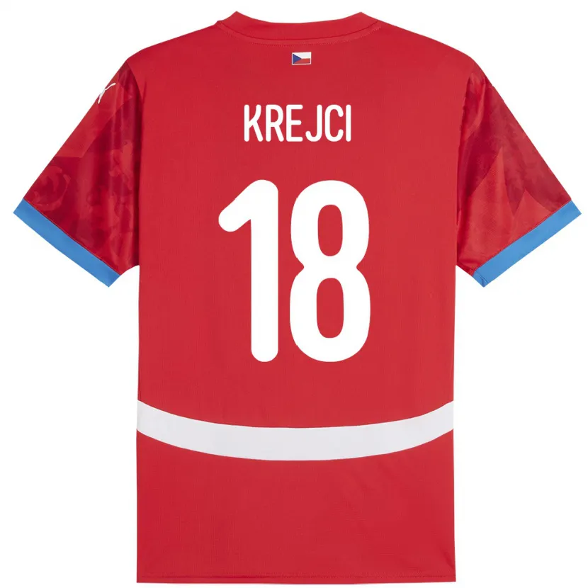 Danxen Børn Tjekkiet Ladislav Krejci #18 Rød Hjemmebane Spillertrøjer 24-26 Trøje T-Shirt