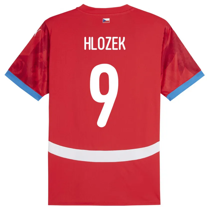 Danxen Børn Tjekkiet Adam Hlozek #9 Rød Hjemmebane Spillertrøjer 24-26 Trøje T-Shirt