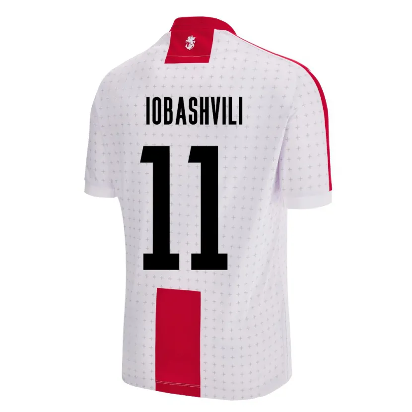 Danxen Børn Georgia Jaduli Iobashvili #11 Hvid Hjemmebane Spillertrøjer 24-26 Trøje T-Shirt