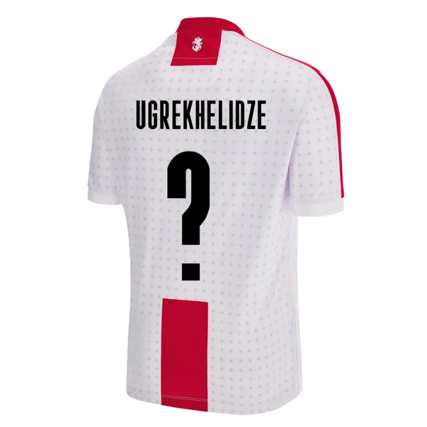 Danxen Børn Georgia Luka Ugrekhelidze #0 Hvid Hjemmebane Spillertrøjer 24-26 Trøje T-Shirt