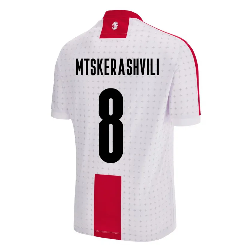 Danxen Børn Georgia Lizi Mtskerashvili #8 Hvid Hjemmebane Spillertrøjer 24-26 Trøje T-Shirt