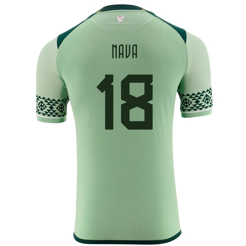 Danxen Børn Bolivia Fernando Nava #18 Lysegrøn Hjemmebane Spillertrøjer 24-26 Trøje T-Shirt