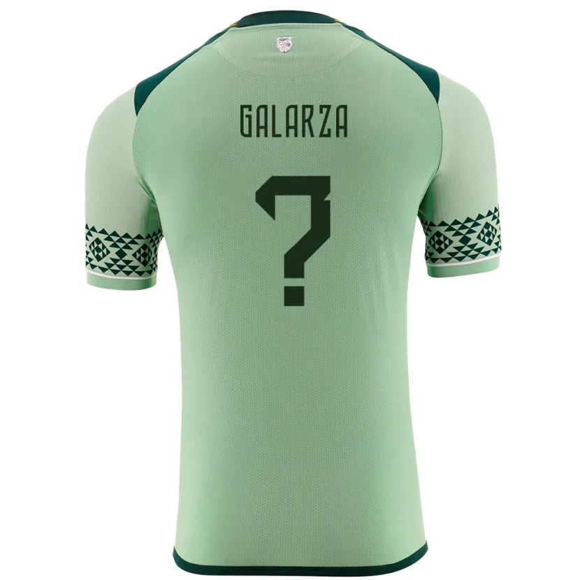 Danxen Børn Bolivia Lucas Galarza #0 Lysegrøn Hjemmebane Spillertrøjer 24-26 Trøje T-Shirt