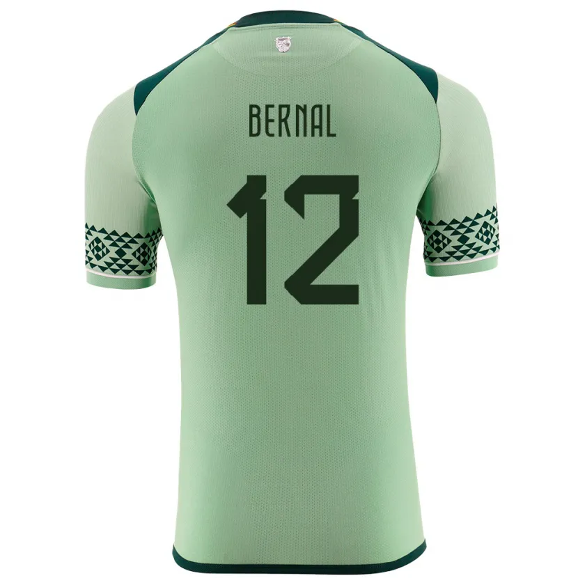 Danxen Børn Bolivia Joel Bernal #12 Lysegrøn Hjemmebane Spillertrøjer 24-26 Trøje T-Shirt