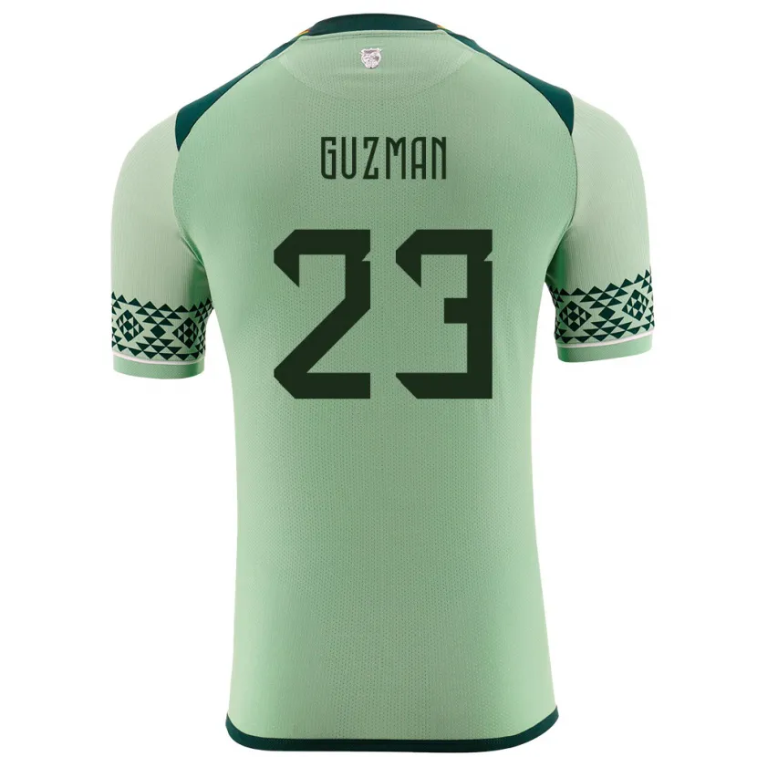 Danxen Børn Bolivia Leonardo Guzmán #23 Lysegrøn Hjemmebane Spillertrøjer 24-26 Trøje T-Shirt