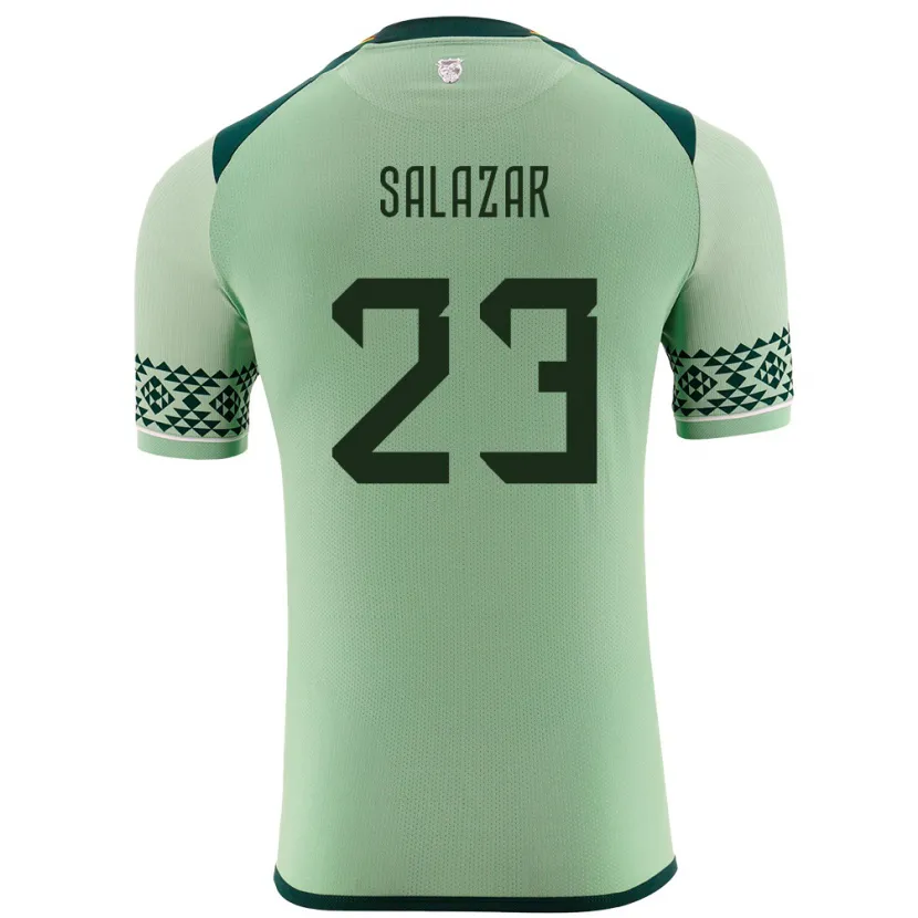 Danxen Børn Bolivia Alba Salazar #23 Lysegrøn Hjemmebane Spillertrøjer 24-26 Trøje T-Shirt