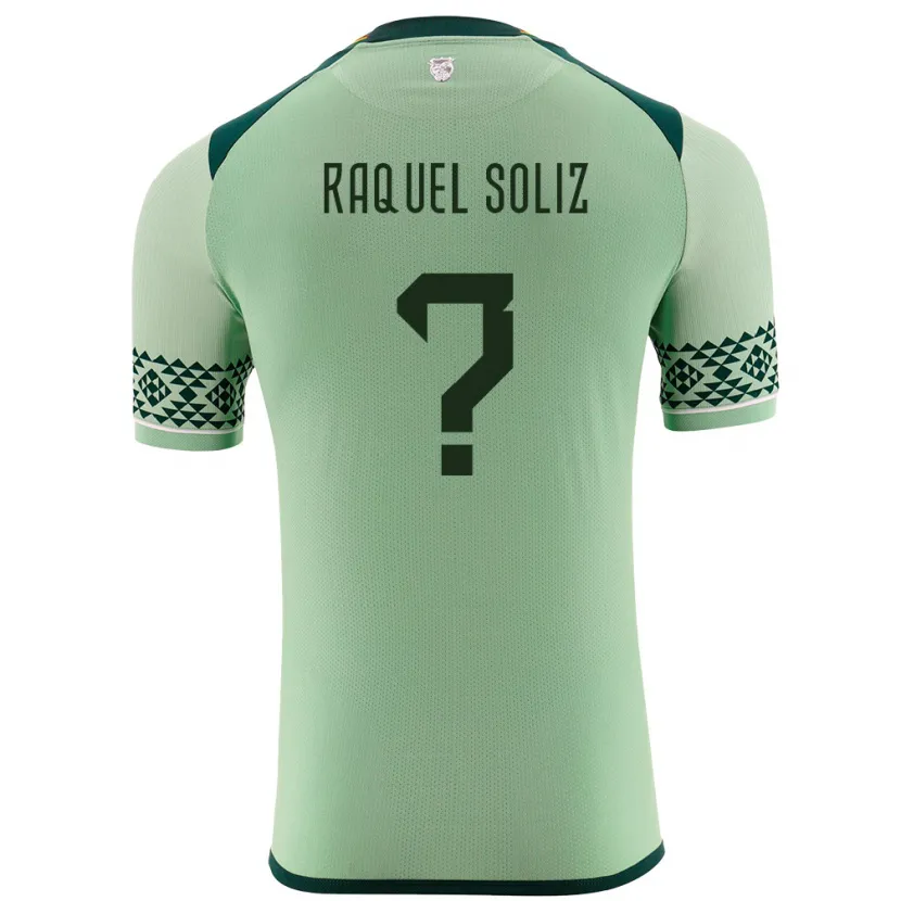 Danxen Børn Bolivia Ruth Raquel Soliz #0 Lysegrøn Hjemmebane Spillertrøjer 24-26 Trøje T-Shirt