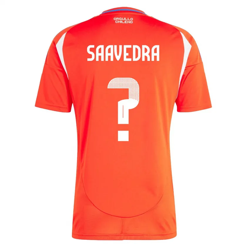 Danxen Børn Chile Danilo Saavedra #0 Rød Hjemmebane Spillertrøjer 24-26 Trøje T-Shirt