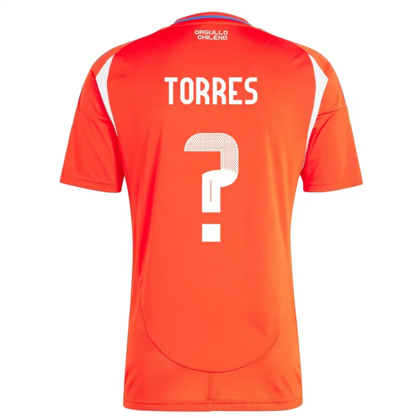 Danxen Børn Chile Bruno Torres #0 Rød Hjemmebane Spillertrøjer 24-26 Trøje T-Shirt